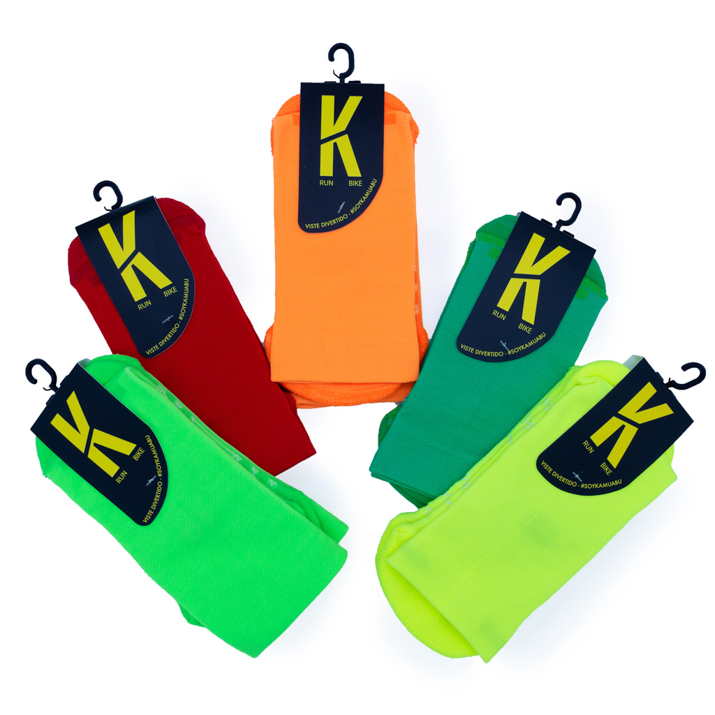 CALCETINES BASIC VERDE - DE CICLISMO • Kamuabu Sports - Ropa running,  ciclismo y crossfit