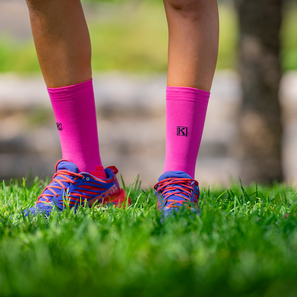 Calcetines BASIC Fucsia - de running • Sports - Ropa running, ciclismo y crossfit