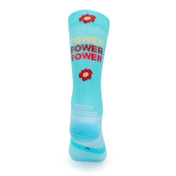 CALCETINES "POWER FLOWER" de RUNNING (TURQUESA) - Imagen 3